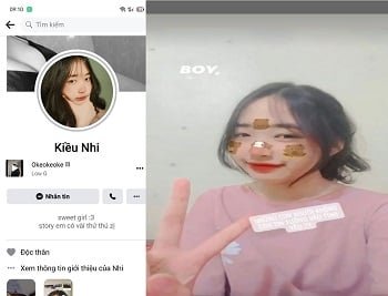 Hotgirl Tiktok transmitiu um show de selfie com paixão